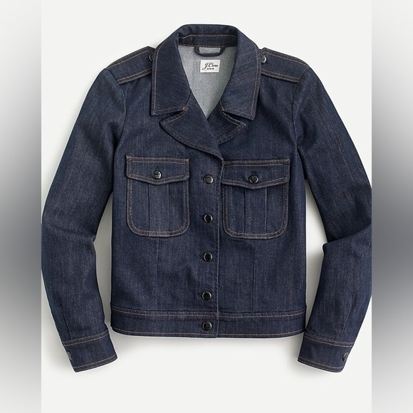 J. Crew Jackets & Blazers - J. Crew Denim lady Blazer jacket in Stay Navy wash